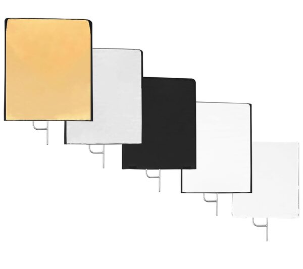 5-in-1 flag set gold silver white black diffusion