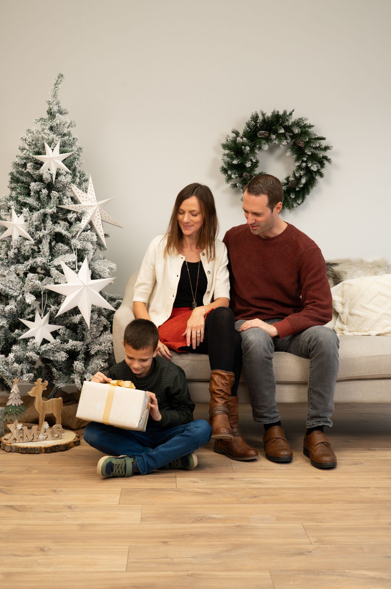 Christmas shoot family at Studio BoenkOp Aalst