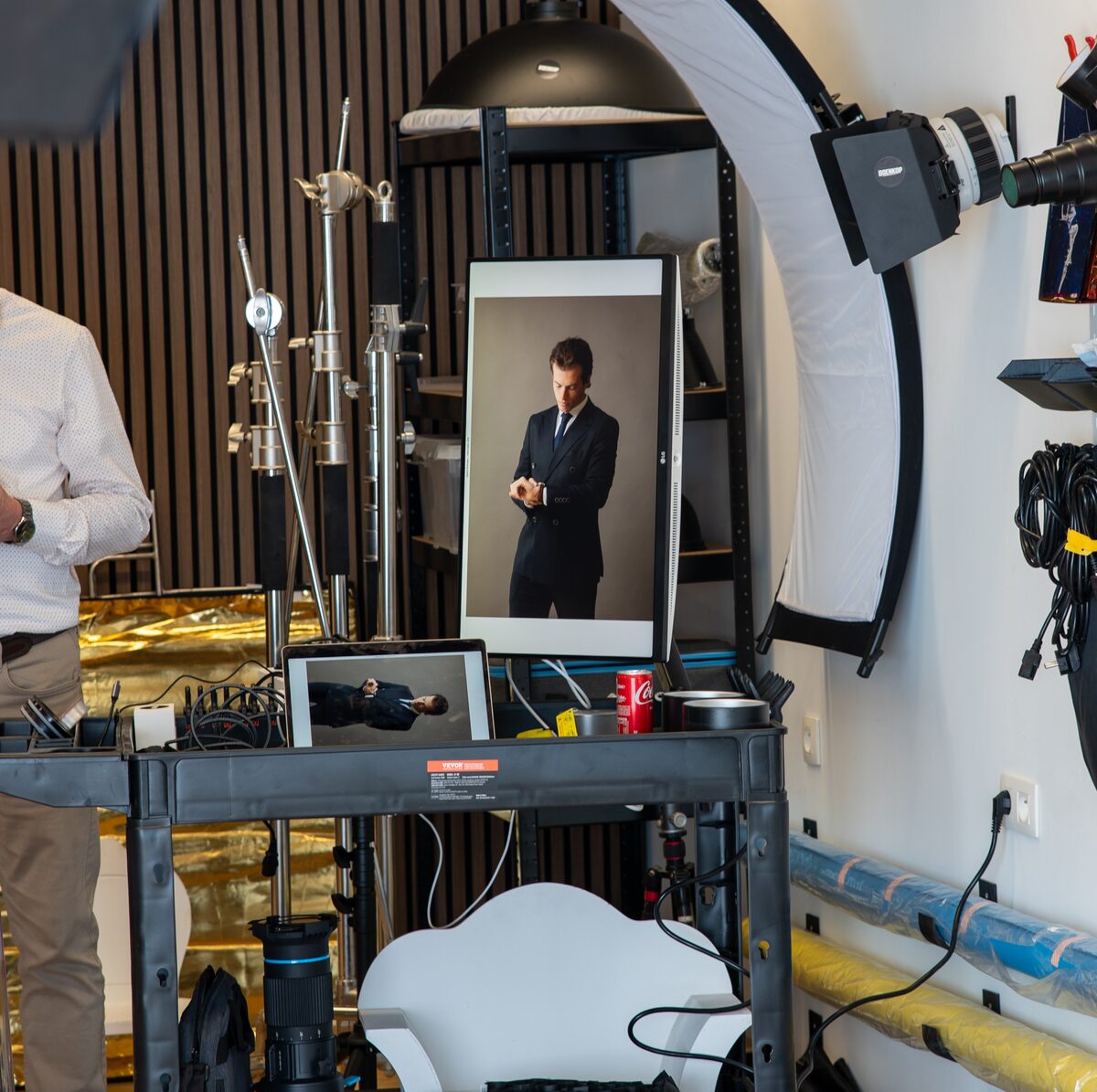 Behind the scenes tethering setup at Studio BoenkOp