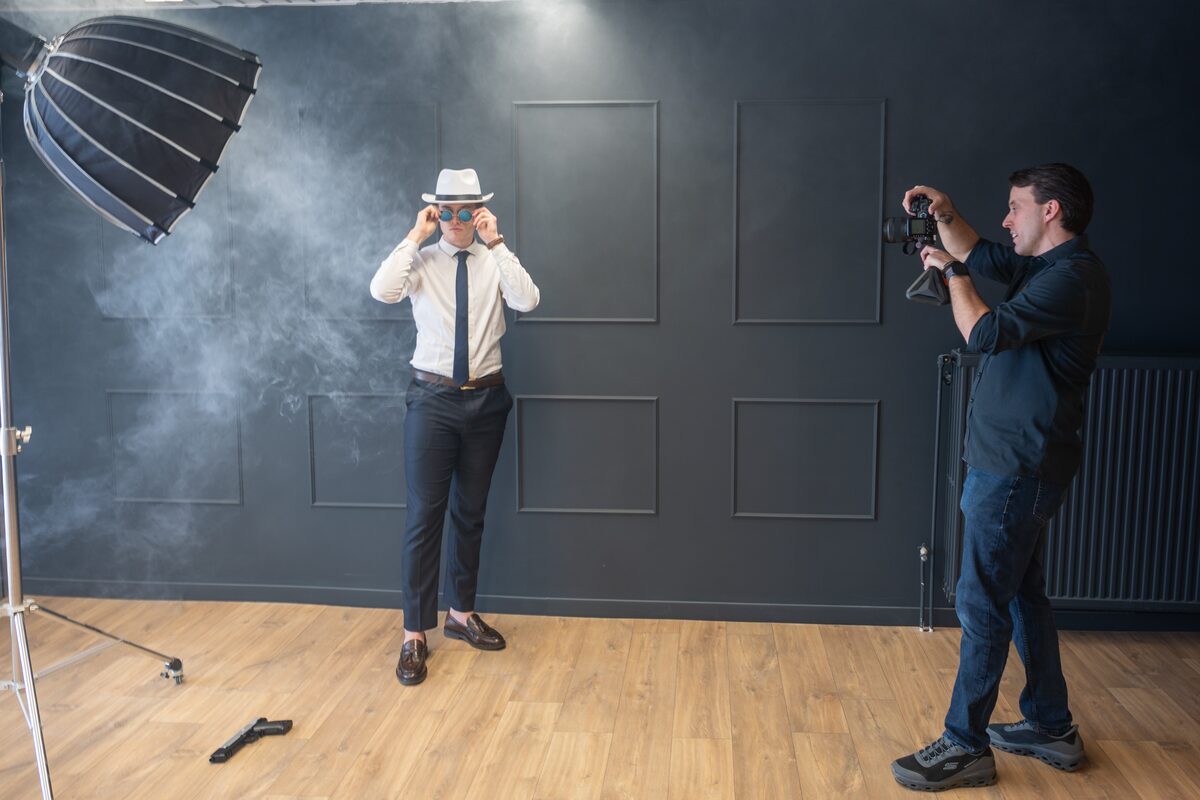 Portretshoot met rookmachine in Studio BoenkOp Aalst